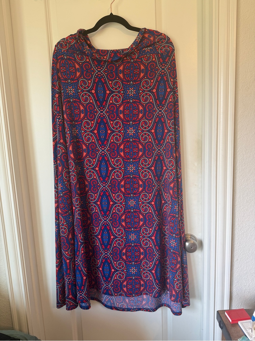 LuLaRoe 🦄 Maxi Skirt in Blue and Red Paisley Medallion Print